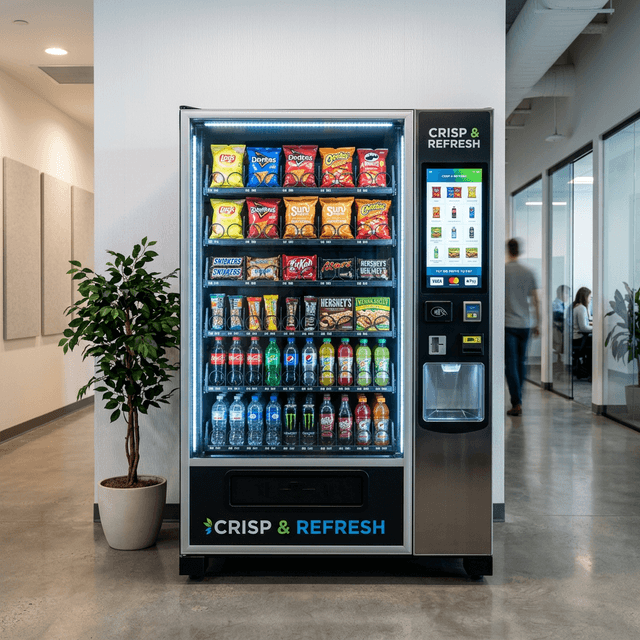 Modern vending machine for Everett businesses